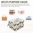 thumbnail image 7 of Butterfly Print Beige Background Large Storage Bins with Linen Collapsible Lid Storage Box 16.7 x 12.6 x 11.8in, 7 of 7