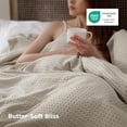 thumbnail image 2 of Luxury Waffle Duvet Cover Queen Size - Textured Duvet Cover Set, Soft, Breathable Bedding Set (90"x90") with 2 Pillow Shams for All Season, Linen, Comforter Sold Separately, 2 of 9