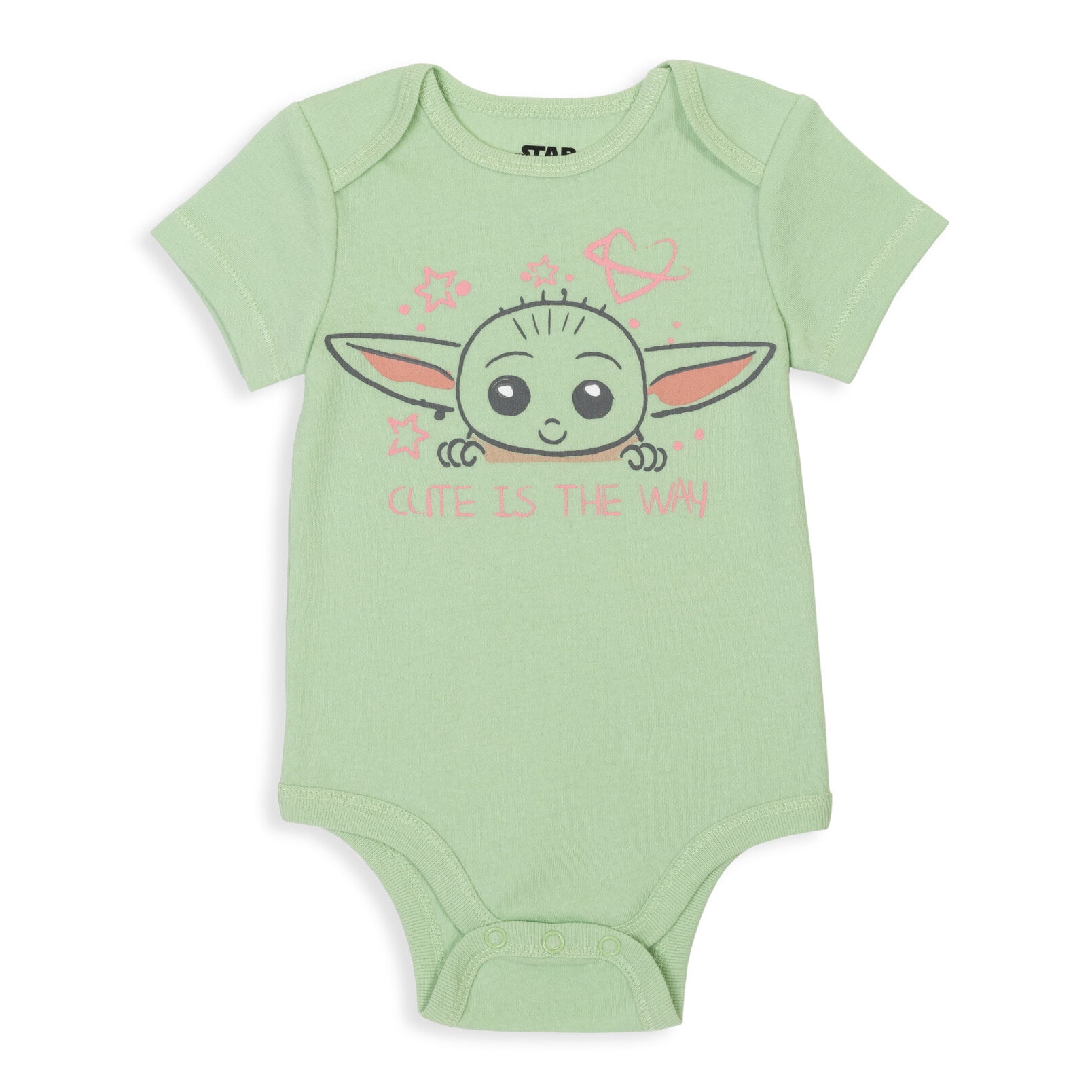 Star Wars The Child Newborn Baby Girls 5 Pack Bodysuits Newborn to Infant