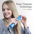 thumbnail image 2 of Upgrade 2 IN 1 Titanium Plate Professional Hair Straightener Flat Iron Curling Irons Curlers Hair Styling Tools Blue, 2 of 6