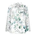 thumbnail image 6 of JGGSPWM Collared Button Down Shirts for Women Long Sleeve Dressy Casual Printed Tops Loose Fit Spring Trendy Tunic T Shirt Blue S, 6 of 6