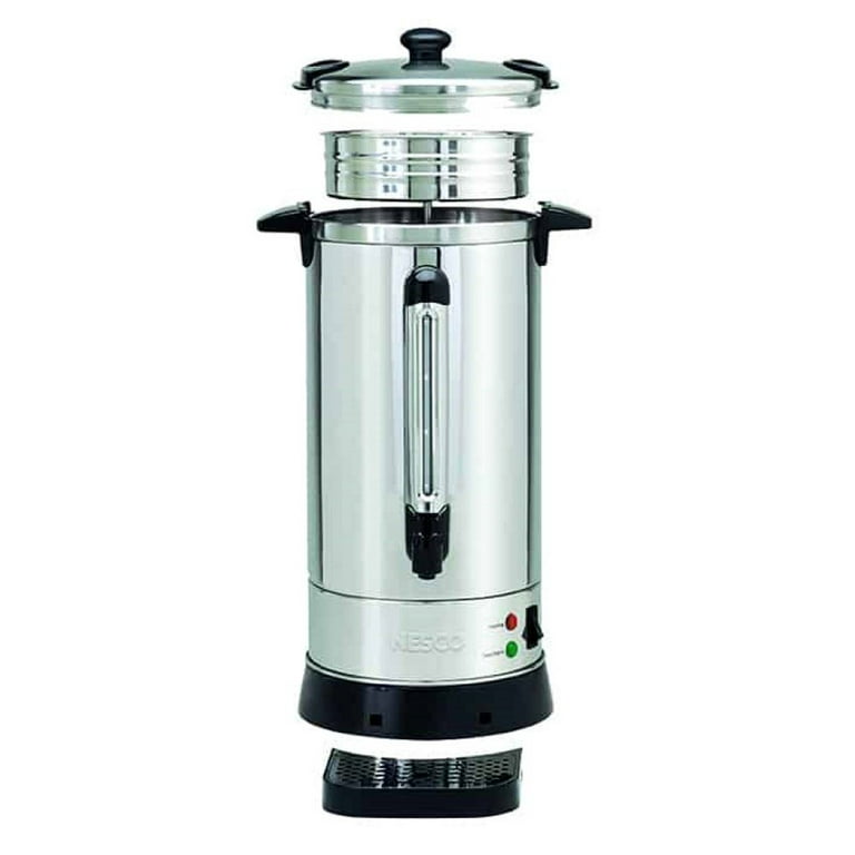 NESCO® CU-50, Professional Coffee Urn, 50 Cups, Stainless Steel 