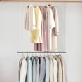 thumbnail image 2 of STO STO 1 Pack Closet Hanging Rod, Length and Height Adjustable Closet Rod, Space-saving Closet Extender Hanging Bar for Hanging Clothes, Chrome, 2 of 4