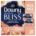 thumbnail image 1 of Sábanas para secadora Downy Infusions BLISS Amber y Rose, 130 unidades, 1 of 7
