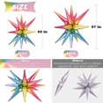 thumbnail image 2 of Set de 8 globos estrella arcoíris Wrbin de 27" y 22", 2 of 7