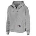 thumbnail image 2 of Women's WEAR by Erin Andrews Heathered Gray New England Patriots Team Full-Zip Hoodie, 2 of 3