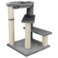 thumbnail image 6 of TRIXIE Baza Senior Plush & Sisal Scratching Post, Hammock, 2 Platforms, Climb Easy, Gray, 6 of 9