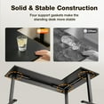 thumbnail image 6 of L Shaped Standing Desk 63 x 47 inch, Height Adjustable Electric Corner Standing Desk, Sit-Stand Computer Desk for Home Office, Black, 6 of 7