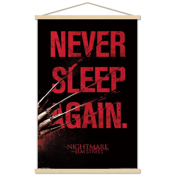 A Nightmare on Elm Street - Sleep Wall Poster with Wooden Magnetic Frame, 22.375" x 34"