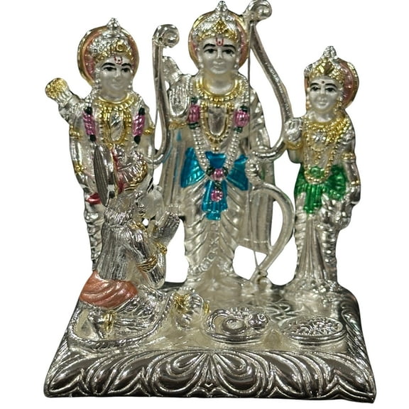 999 Pure Silver Ram Darbar Murthi Idol / Statue (Figurine #01)