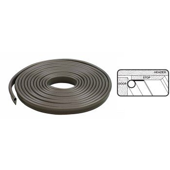 

2Pc M-D Bldg Prods Door & Window Vinyl Gasket Weatherstrip Brown ~ 1/4 thick by 1/2 W x 17 Ft. L