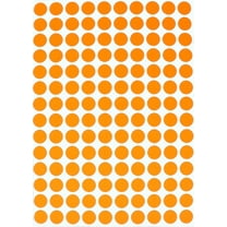 Royal Green Color Coding Labels 0.375 inch Round Sticky Label 3/8  Small Dot Stickers for Labeling 10mm, 7000-Pack (Neon Orange)