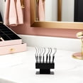 thumbnail image 2 of GOOHOCHY 1 juego de estante para extensiones de pestañas: expositor de pestañas postizas, soporte de plástico negro, soporte para extensiones de pestañas con 12 varillas curvas., 2 of 5