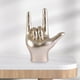 thumbnail image 3 of FLhrweasw Gesto Escultura Resina Mano Adorno Adorno Artesanía (Oro), 3 of 6