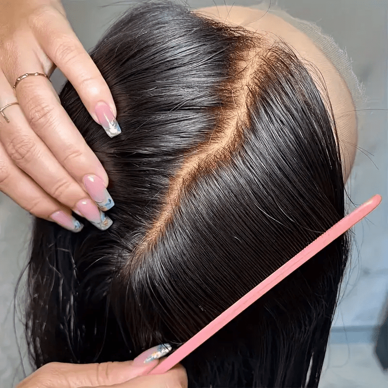 13x6 Lace Front Wigs Human Hair 200 Density Straight HD Lace Front Wigs Human Hair Pre Plucked 13x6 Lace Frontal Straight Human Hair Wigs for Women Glueless Wigs Human Hair Natural Color