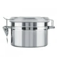 thumbnail image 1 of Paullice Pot de Stockage Récipient à café en Acier Inoxydable Pot de Stockage scellé sous Vide pour Noix de thé au Sucre (800ml), 1 of 14
