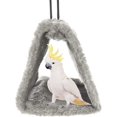 thumbnail image 3 of Jaula colgante tipo hamaca para loros, nido de pájaro, cabaña de felpa, tienda de campaña, nido cálido de invierno para pájaros, casa o jaula de juguete para guacamayos, periquitos,, 3 of 7