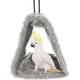 thumbnail image 2 of Hamaca colgante para loros, cueva, jaula, nido de pájaro, cabaña de peluche, tienda de campaña, cálida casa nido de invierno para pájaros o jaula, juguete para guacamayos, periquitos,, 2 of 6