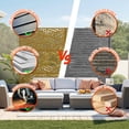 thumbnail image 6 of Privacy Screen, Outdoor Decorative Panels with Stand, Planter Wall Metal Fence Panels, Modern Privacy Screen Fence Free Standing, 6 of 7
