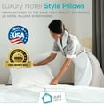 thumbnail image 6 of Digital Decor Cluster Fiber Pillows, Set of 2, Queen Size, Soft & Supportive, White, 6 of 7