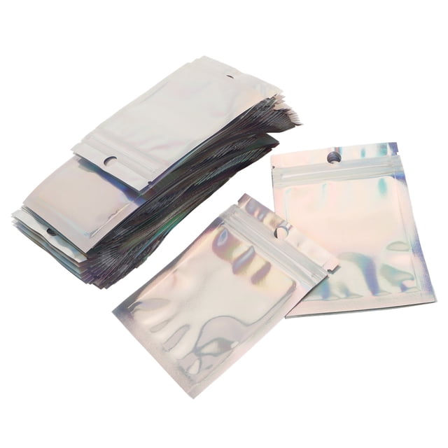 200 bolsas de embalaje láser transparentes, gruesas, a prueba de polvo, con cierre hermético para accesorios de teléfonos móviles, productos digitales y de hardware