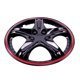 thumbnail image 4 of Tapones Optimus Negro-rojo Rin 15 Audi Dodge Ford Kia Isuzu negro, 4 of 9