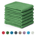 thumbnail image 4 of SMIXLN Kitchen Dish Towels, 100% Cotton Waffle Weave Absorbent Quick-Dry Soft Wash Kitchen Cloths, Reusable Dish Towels for Drying Dishes,, 12 x 12 Inches, 6 Pack, Green, 4 of 8