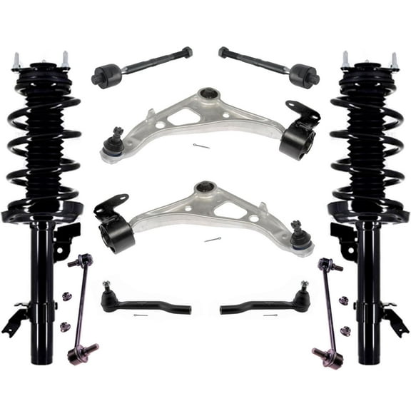Front Complete Struts Control Arms Tie Rods and Links for Acura MDX 2014-2020