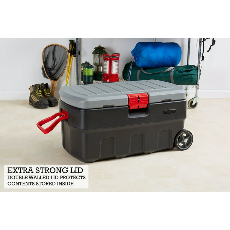 48 Gallon Action Packer Lockable Latch Storage Box, Single Plastic Tubs &  Totes