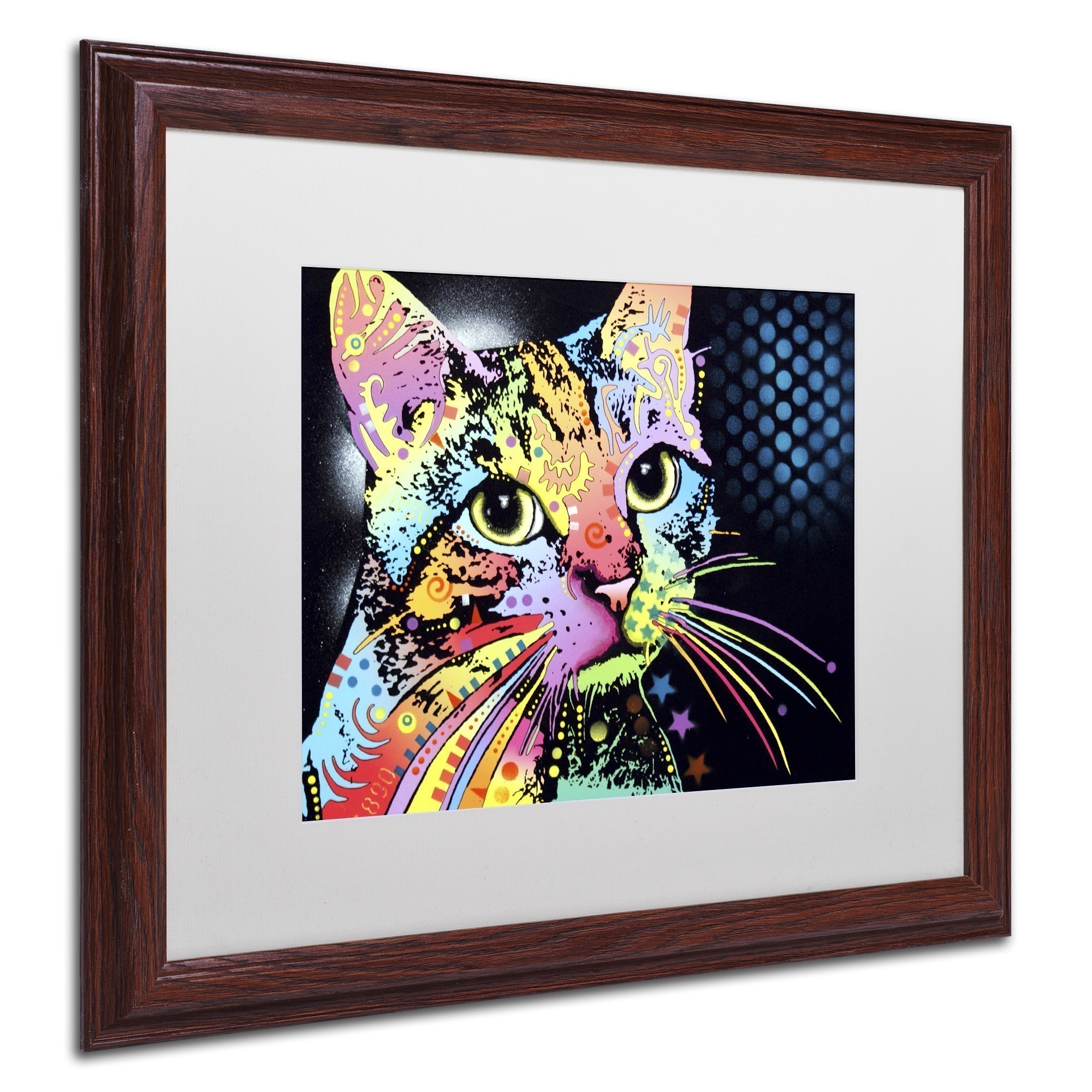 Trademark Fine Art "Catillac New" Canvas Art by Dean Russo, White Matte, Wood Frame