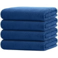 thumbnail image 1 of Juego de toallas de baño HOMEXCEL, 4 unidades, microfibra, 75 x 150 cm, color azul, 1 of 8