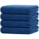 thumbnail image 1 of Juego de toallas de baño HOMEXCEL, 4 unidades, microfibra, 75 x 150 cm, color azul, 1 of 8