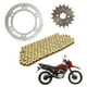 thumbnail image 1 of Kit Traccion Transmision NXR150 Bros 50D 17D 428Hx130, 1 of 5