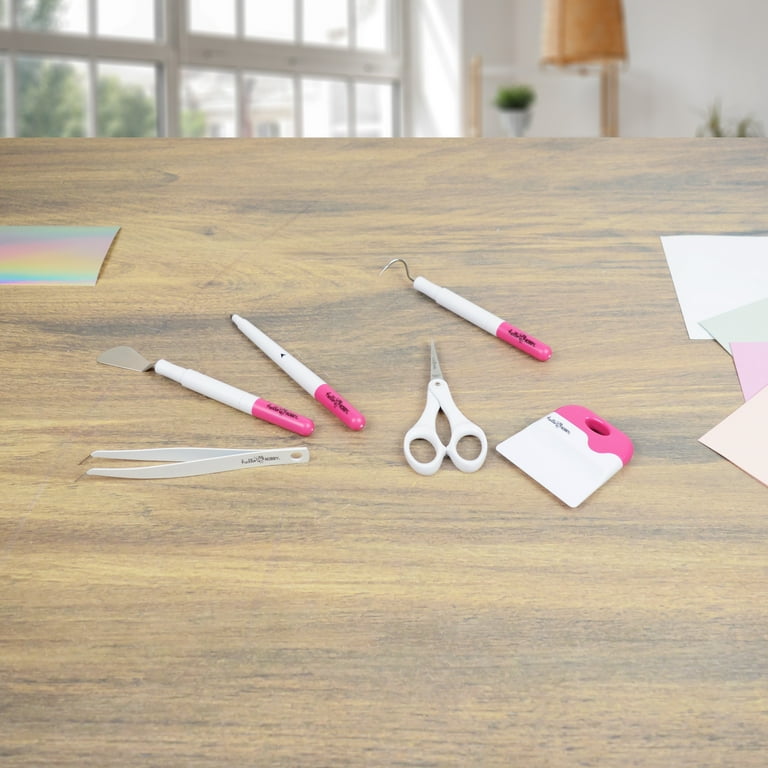 vivi◡̈♡ Hello Hobby Vinyl Die-Cutting Accessory Tool Kit Pink, 5