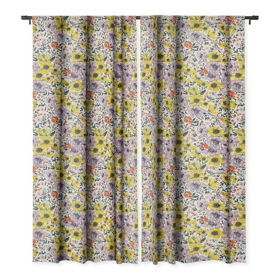 Society6 Alison Janssen Lovely And Wild Single Panel Room Darkening Window Curtain 50" x 84"