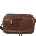 thumbnail image 1 of Leather Toiletry Bag - Brown (#26-2), 1 of 4