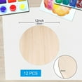 BAODELI Round Wood Rounds for Crafts, 12 Pieces of 12" Unfinished Wood