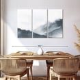 thumbnail image 3 of Elephant Stock Misty Mountains In Gray Wall Art - Horizontal Multi Panel Canvas - Living Room Wall Decor - Abstract Multi Panel - Blue And White Decor By Nouveau Prints - 57" x 36", 3 of 8