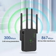 thumbnail image 4 of WiFi Extender Booster, 1200Mbps WiFi Booster 5G & 2.4G Dual Band WiFi Extender for Home, Repeater/AP/Router Modes, 4 of 5