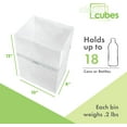 thumbnail image 4 of Clean Cubes 4-Gallon Pop-Up Trash Bins, 3-Pack, White – Disposable, Collapsible, with Fitted Trash Bags, 4 of 7