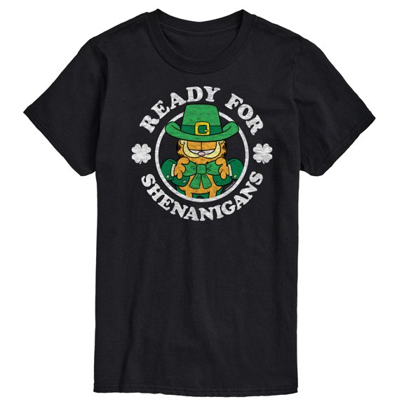 Garfield - Ready For Shenanigans Patrick's Day - Men's Short Sleeve Graphic T-Shirt