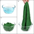thumbnail image 4 of REGALWOVEN 6 Pack Microfiber Kitchen Towels Absorbent Dish Cloths Green 6, 4 of 6