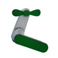 thumbnail image 3 of Ventidor de mano portátil, mini ventidor de mano , pequeño ventidor plegable recargable por USB, ventidor personal silencioso Baoblaze ventilador plegable, 3 of 8