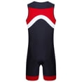 thumbnail image 4 of YONGHS Mens One Piece Swimsuit Zipper Bodysuit Rash Guard Surfing Suit Swimwear Shorty Wetsuit Red XL, 4 of 7