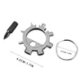 thumbnail image 3 of ICQOVD Stainless Steel Multifunctional Screwdriver Outdoor Portable Tool Bicycle Repair Tool Hardware Key Buckle, 3 of 3
