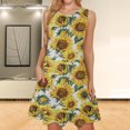 thumbnail image 2 of Mujeres verano casual sin mangas cuello redondo gradiente impreso bolsillo manga vestidos vestido suelto OAVQHLG3B Store lin121212, 2 of 5
