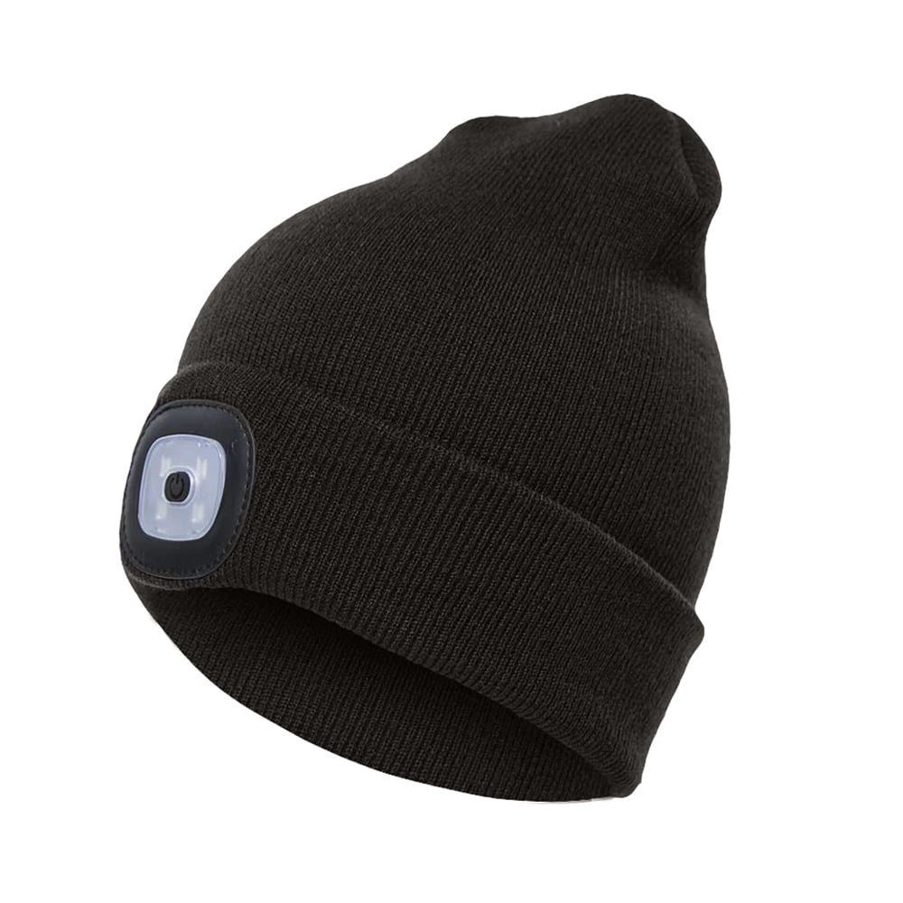 Details about   Knitted Wooly Beanie Hat With LED Light Warm High Powered Head Torch Lamp Unisex 