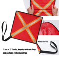 thumbnail image 6 of CEORPER 2Pcs Kayak Warning Flags Canoes Warning Flag with Webbing Kayak Safety Flag, 6 of 11