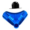 thumbnail image 4 of Almencla Pool Corner Joint Assembly Family above Ground Pool SPA Beam Leg Joint Blue, 4 of 8