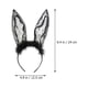 thumbnail image 5 of 1 diadema de encaje con orejas de conejo para fiesta, adorable diadema decorativa para fiesta, 5 of 7
